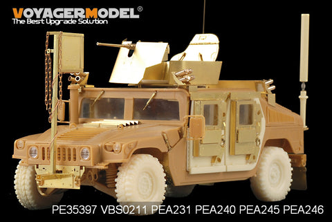 Voyager PEA245 modern American "Hummer" off-road vehicle is super clay tyres (resin).