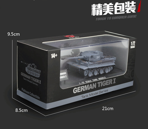 Authentic HengLong 1/72 German Tiger Tank American M1A2 Tank movable static Model Collection gifts
