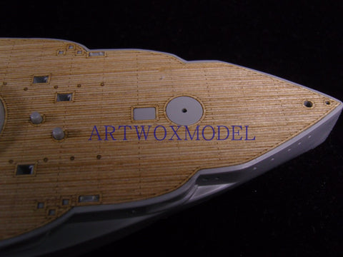 Artwox model wooden deck for Hobbyboss 86501 American BB-39 Arizona 1941 Wood Deck AW10060