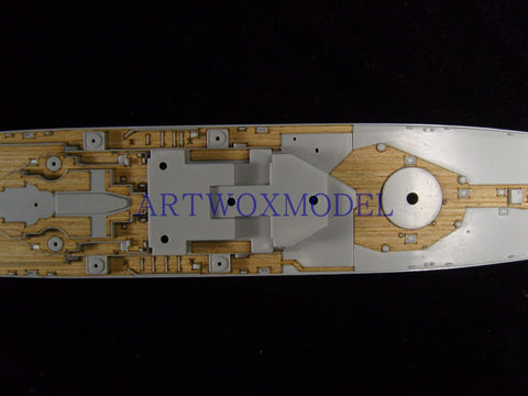 Artwox model wooden deck for Trumpeter 05701 U.S . - attached Warship 1984 Wood Deck AW20048