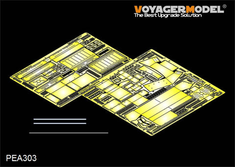 Voyager PEA303 Israel Delong 5 main battle tank vehicle storage box transformation metal etch