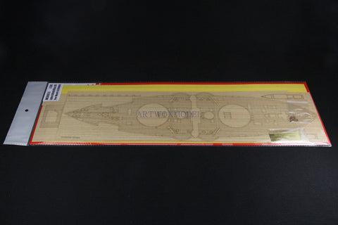 Artwox model wooden deck for Merit 620004, three hat battleship 1905 3M cover paper PE deck AM30002A