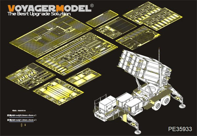 Voyager Model Metal Etching Sheet PE35933 Basic Reconstruction of the Modern US Military MIM-104F Patriot 3 Launch Platform