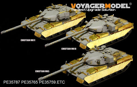 Voyager model metal etching sheet PE35787 modern British chieftain MK11 main battle tank basic components