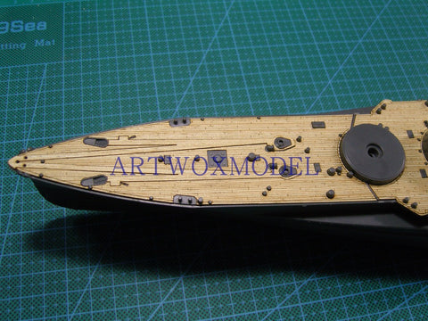 Qingdao 041178 wooden deck artwox model Japanese King Kong battleship deck aw10015 for