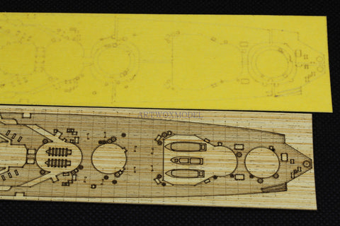 Artwox model wooden deck for HASEGAWA 49117 Japan Ise Battleship 3M Cover Paper Deck PE AM20019A