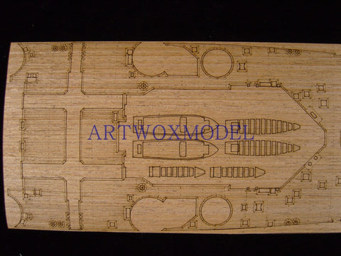 ARTWOX Model Wooden Deck for Tamiya 78011 Prince of Wales battleship wooden deck AW10028