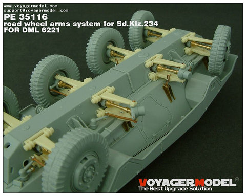 Voyager PE35116 Sd.Kfz.234 Movable-suspension upgrade kit for eight-wheel armoured vehicles