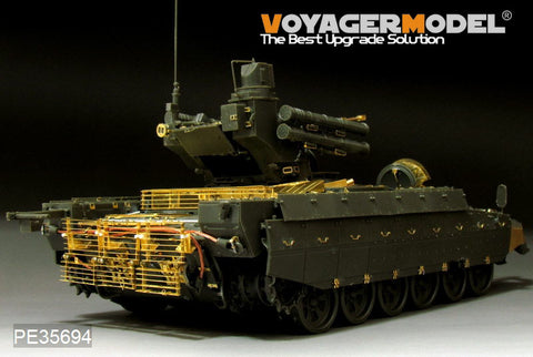 Voyager PE35694 Russian BMPT terminator tank support chariot upgraded with metal etch.