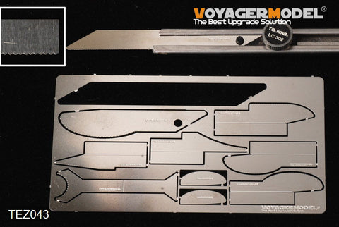 Voyager model metal etching sheet TEZ043 precision ultra-thin metal etching model hand saw blade