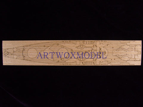 Artwox model wooden deck for Trumpeter 05702 USS New Jersey 1983 wooden deck AW20049