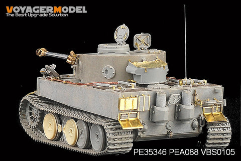 Voyager PE35346 tiger heavy chariot very early upgrade and etch parts (Dragon 6252/6600)