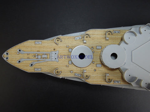 Artwox model wooden deck for Trumpeter 05339 US Navy New York BB-34 Wood Deck AW10122