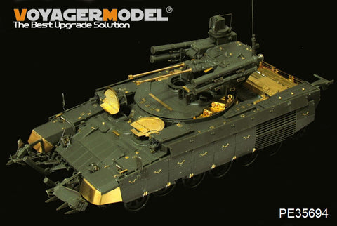 Voyager PE35694 Russian BMPT terminator tank support chariot upgraded with metal etch.