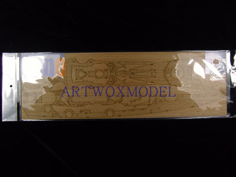 Artwox model wooden deck for Academy American BA903 German battleship Trepitz wooden deck AW10051