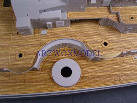 Artwox model wooden deck for trumpeter 03702 Bismarck battleship wooden deck AW30003A