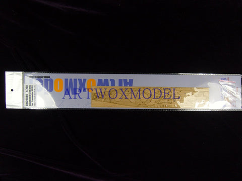 Artwox model wooden deck for Trumpeter 05701 U.S . - attached Warship 1984 Wood Deck AW20048