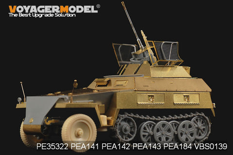 Voyager model metal etching sheet PE35322 Sd.Kfz.250/9 semi crawler Armored Reconnaissance Car upgrade metal etch