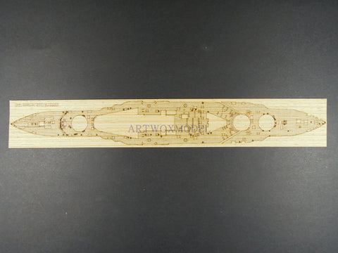 Artwox model wooden deck for Trumpeter 05798 Battleship 1941 wooden deck W20114