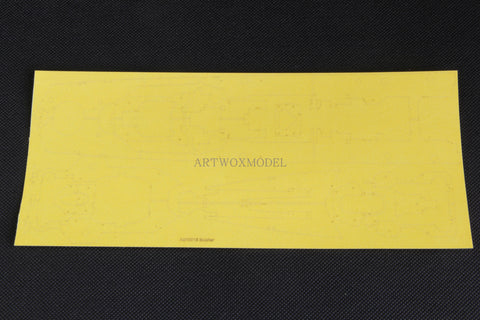 Artwox model wooden deck for Trumpeter 05346 wooden deck PE 3M covering paper AM10013A