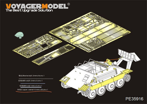 Voyager Model Metal etching sheet PE35916 World War II German chaser repair car renovation