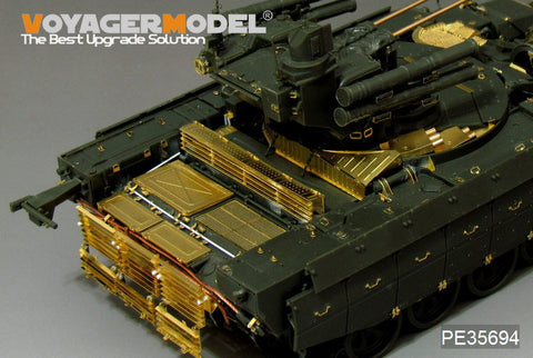 Voyager PE35694 Russian BMPT terminator tank support chariot upgraded with metal etch.