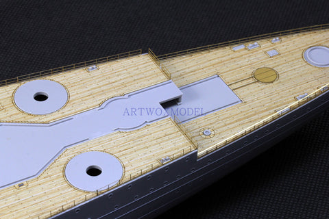 Artwox model wooden deck for Hobby boss 86506 French battleship ship deck PE 3M cover paper AM10018A