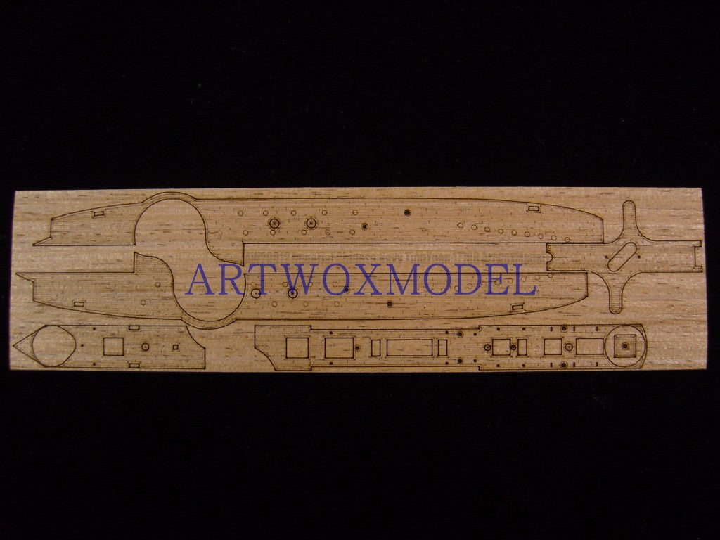 Artwox model wooden deck for S-MODEL PS700001 Beiyang Water Division flagship Dingyuan wooden Deck AW20012