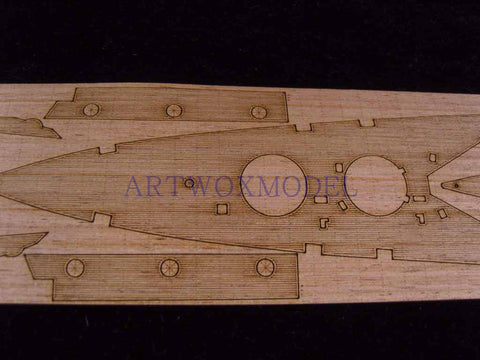 Artwox model wooden deck for Airfix A04202 British Navy cruiser USS Hood wooden deck AW50020