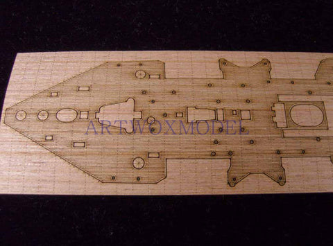 Artwox model wooden deck for Airfix A04202 British Navy cruiser USS Hood wooden deck AW50020