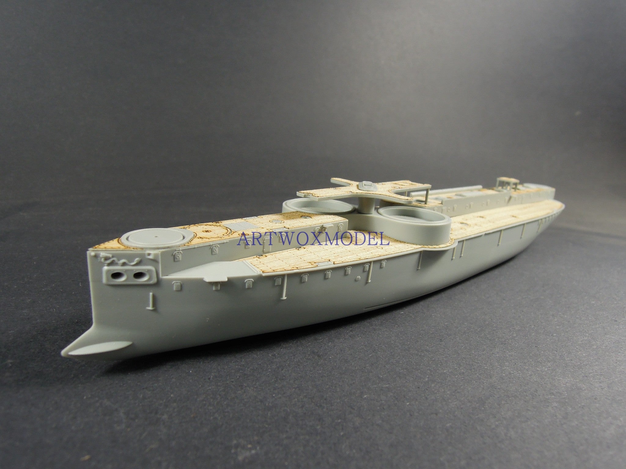 ARTWOX Model Wooden Deck for BroncoNB5017, Great Qing Beiyang naval vessel ironclad vessel Zhenyuan revision wooden deck AW10099P