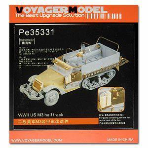 Voyager PE 35331 m3 semi-tracked armored personnel carrier upgrade metal etched sheet