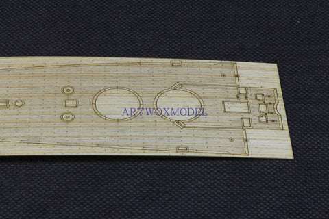 Artwox model wooden deck for trumpeter 05347 wood deck aw 10140, heavy cruiser sarra, Italian navy