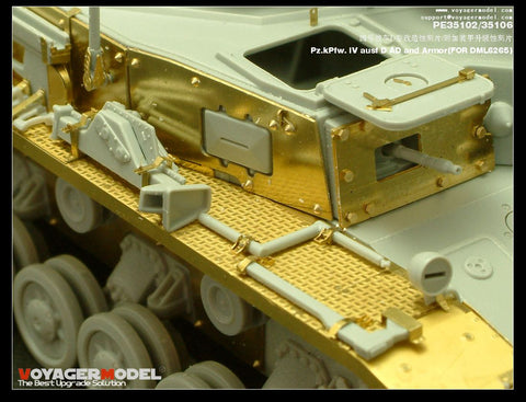 Voyager PE35102 World War II German 4 chariot D upgrade metal etching parts (Dragon)