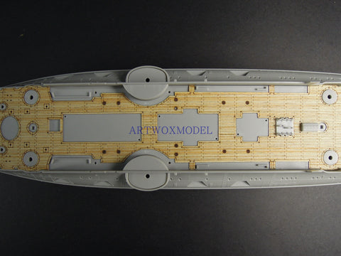 Artwox model wooden deck for Trumpeter 05338 Crown Prince of the Russian Navy battleship 1904 wooden deck AW10129