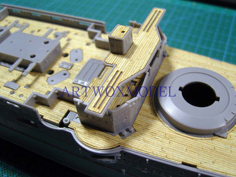 Artwox model wooden deck for Kyohko Hasegawa 40021 Japanese three hat battleship wooden deck AW10019