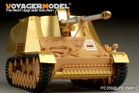 Voyager PE35680 "rhinoceros" self propelled antitank gun upgrade metal etching parts (T Society)