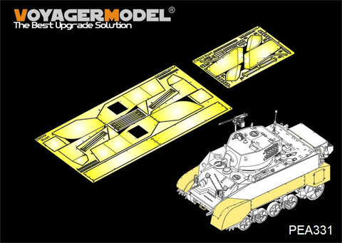 Voyager PEA331 M3A3 etched parts for upgrading airfoils and side skirts of "Stuart" light combat vehicles