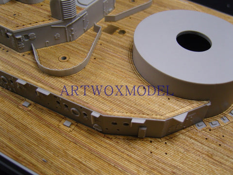 Artwox model wooden deck for trumpeter 03702 Bismarck battleship wooden deck AW30003A