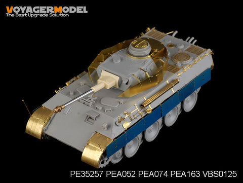 Voyager PE35257 leopard repair vehicle carrying 4 turret upgraded metal etch (CH6340)