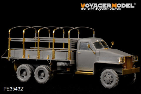 Voyager model metal etching sheet PE35432 stu Beck US6 2.5 ton ten wheel truck upgrade metal etching parts