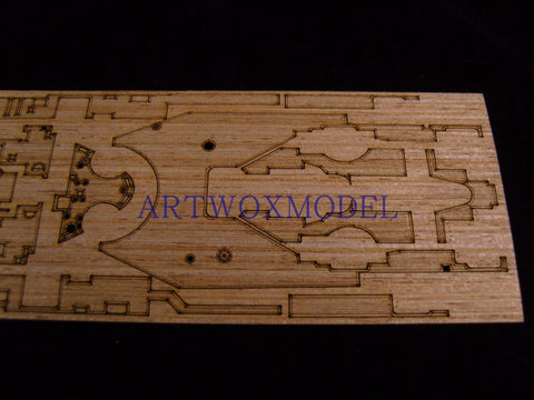 Artwox model wooden deck for Trumpeter 05702 USS New Jersey 1983 wooden deck AW20049