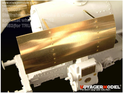 Voyager Model etching sheet retrofitting of driving wheel and headstock rectifying plate of Voyager Model etching sheet PE35097 BR52 steam locomotive