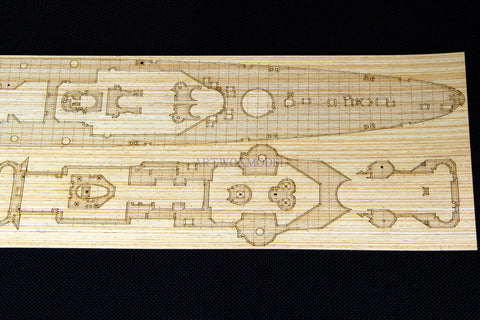 Artwox model wooden deck for Trumpeter 05346 wooden deck PE 3M covering paper AM10013A