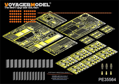 Voyager model metal etching sheet PE 35564 Merkava Mk .3 BAZ main battle tank and mine clearance roll upgrade etching parts