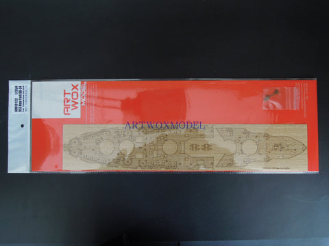 Artwox model wooden deck for Trumpeter 05339 US Navy New York BB-34 Wood Deck AW10122
