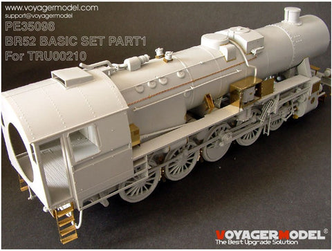 Voyager model metal etching sheet PE35098 Bavarian BR52 Steam Locomotive for basic Metal etching (1)