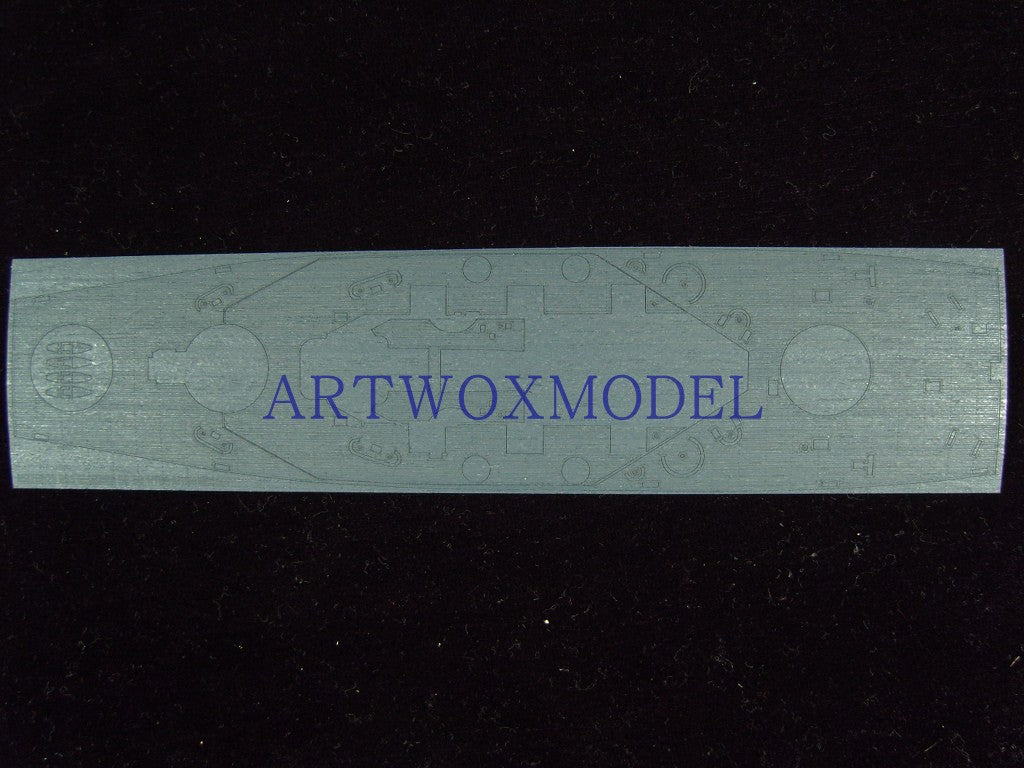 Artwox model wooden deck for Trumpeter 05762 U.S. Navy Alabama BB-60 blue wood deck AW20029