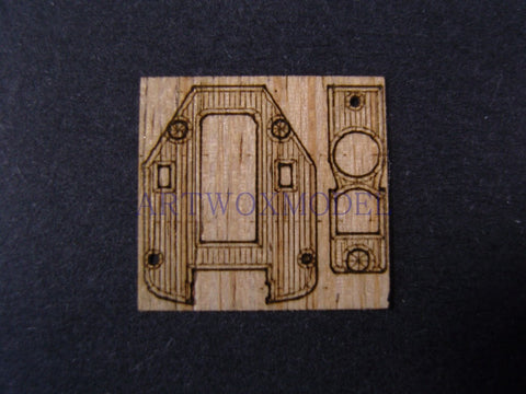 Artwox model wooden deck for Trumpeter 05790 German Z-28 destroyer 1945 wooden deck AW20094
