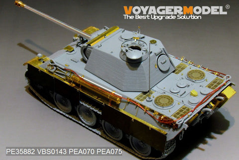 Voyager model metal etching sheet PE35882 Early basic reconstruction of the German Black Panther G tank in World War II(with Veyron)